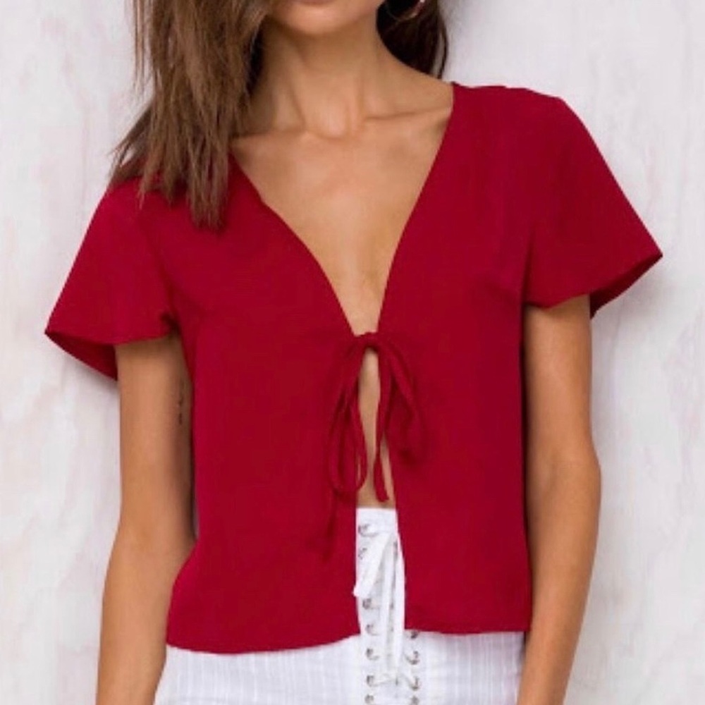 Princess Polly Tie Front Top